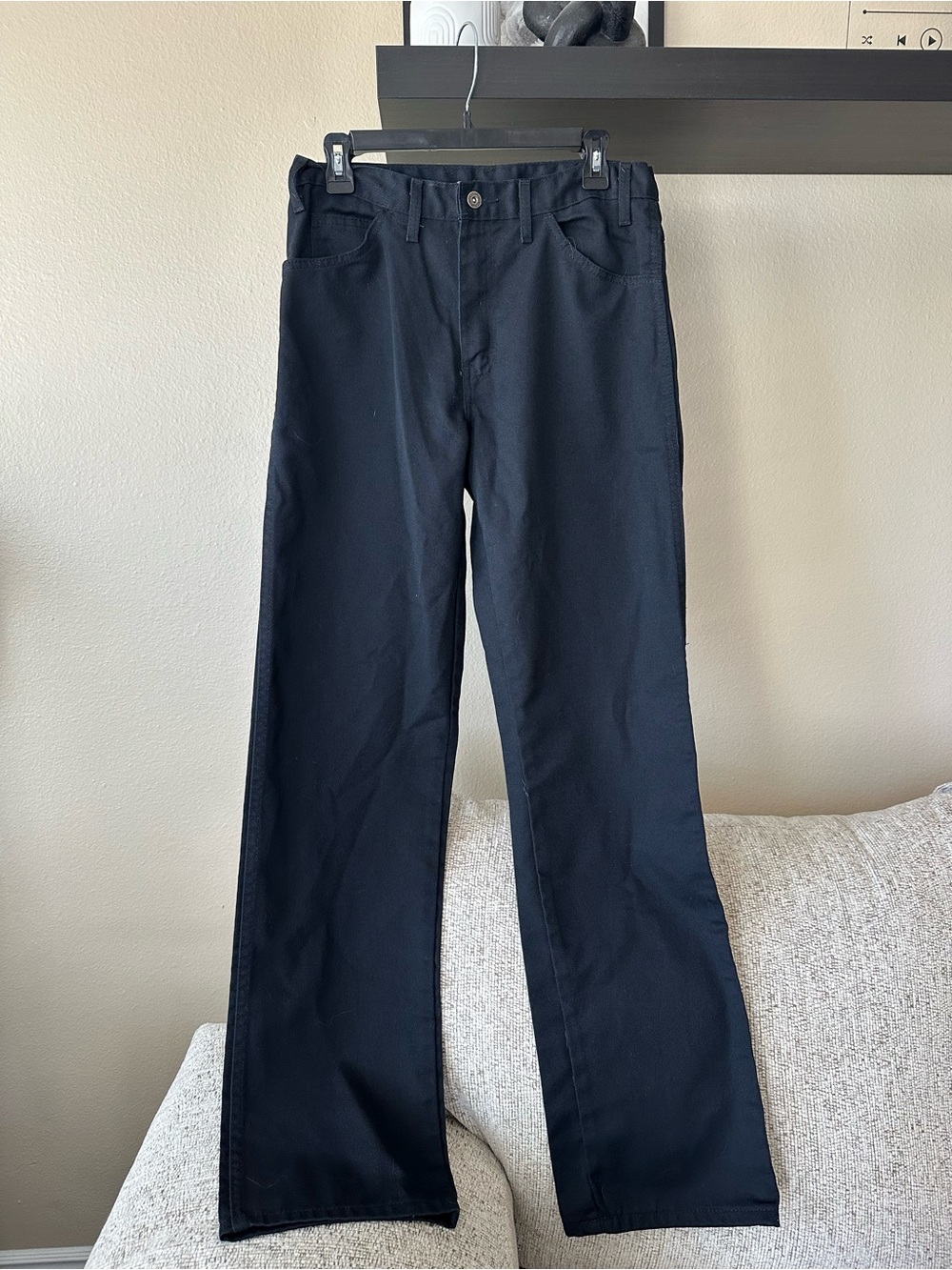 Dickies Men's Black Bootcut Jeans